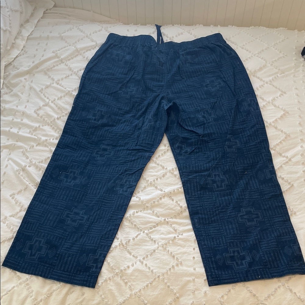 Pendleton Men's Blue Patterned drawstring Pants n… - image 7